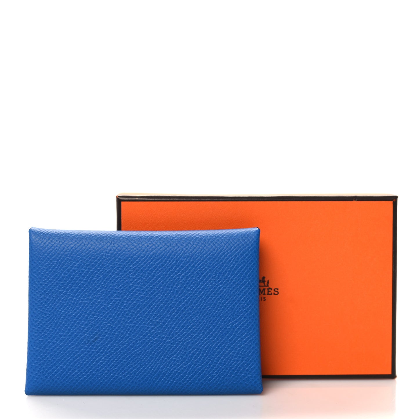 Epsom Calvi Duo Card Case Bleu Zanzibar