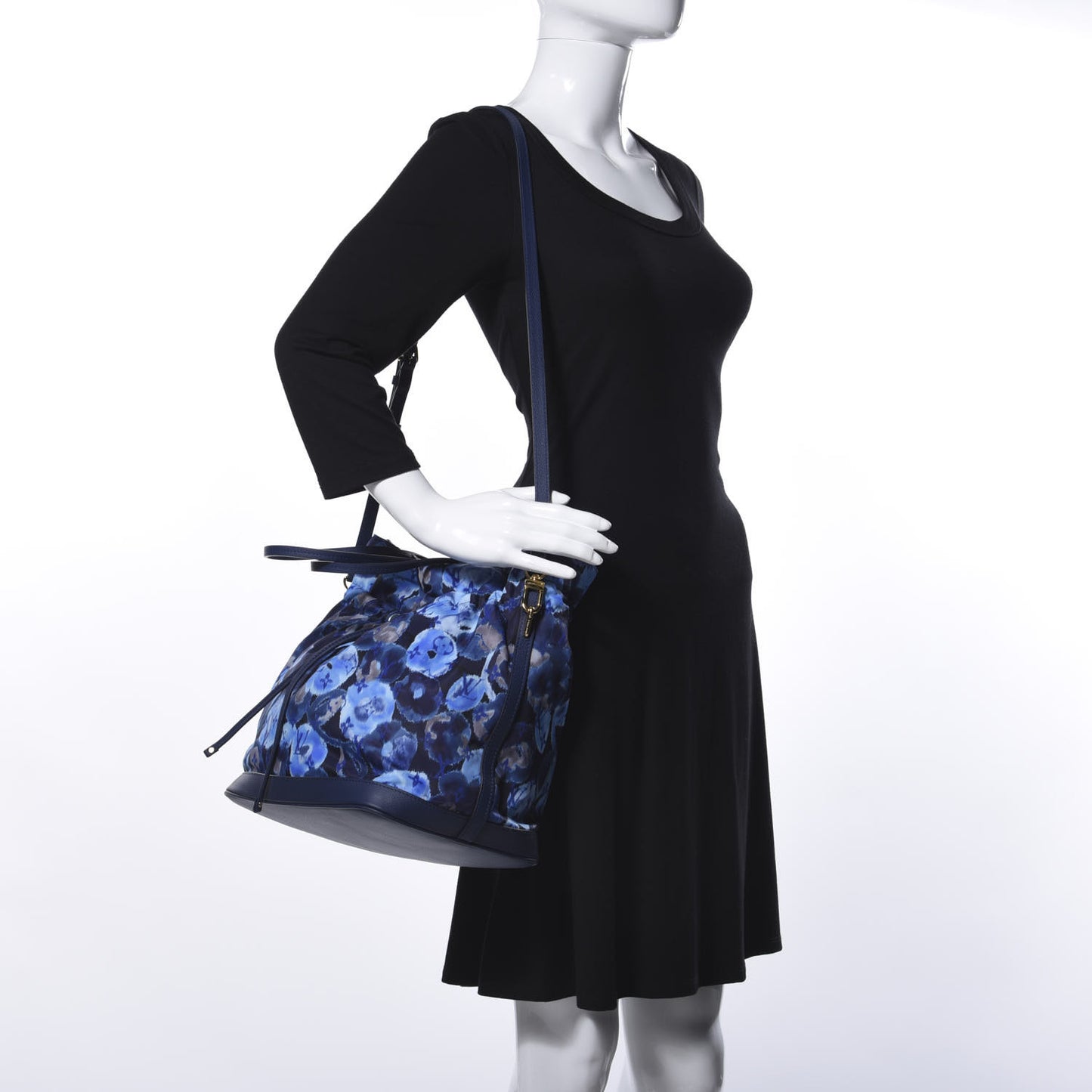 Nylon Monogram Ikat Noefull MM Grand Blue
