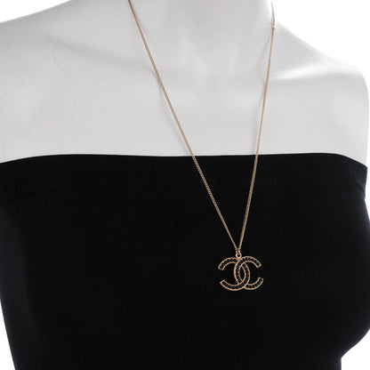 Chanel Bead CC Necklace Gold Black 3 of 6