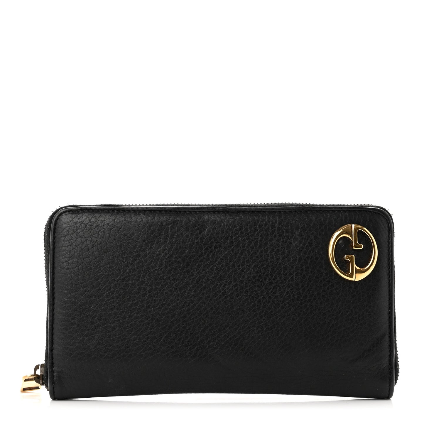Calfskin 1973 Zip Around Wallet Black