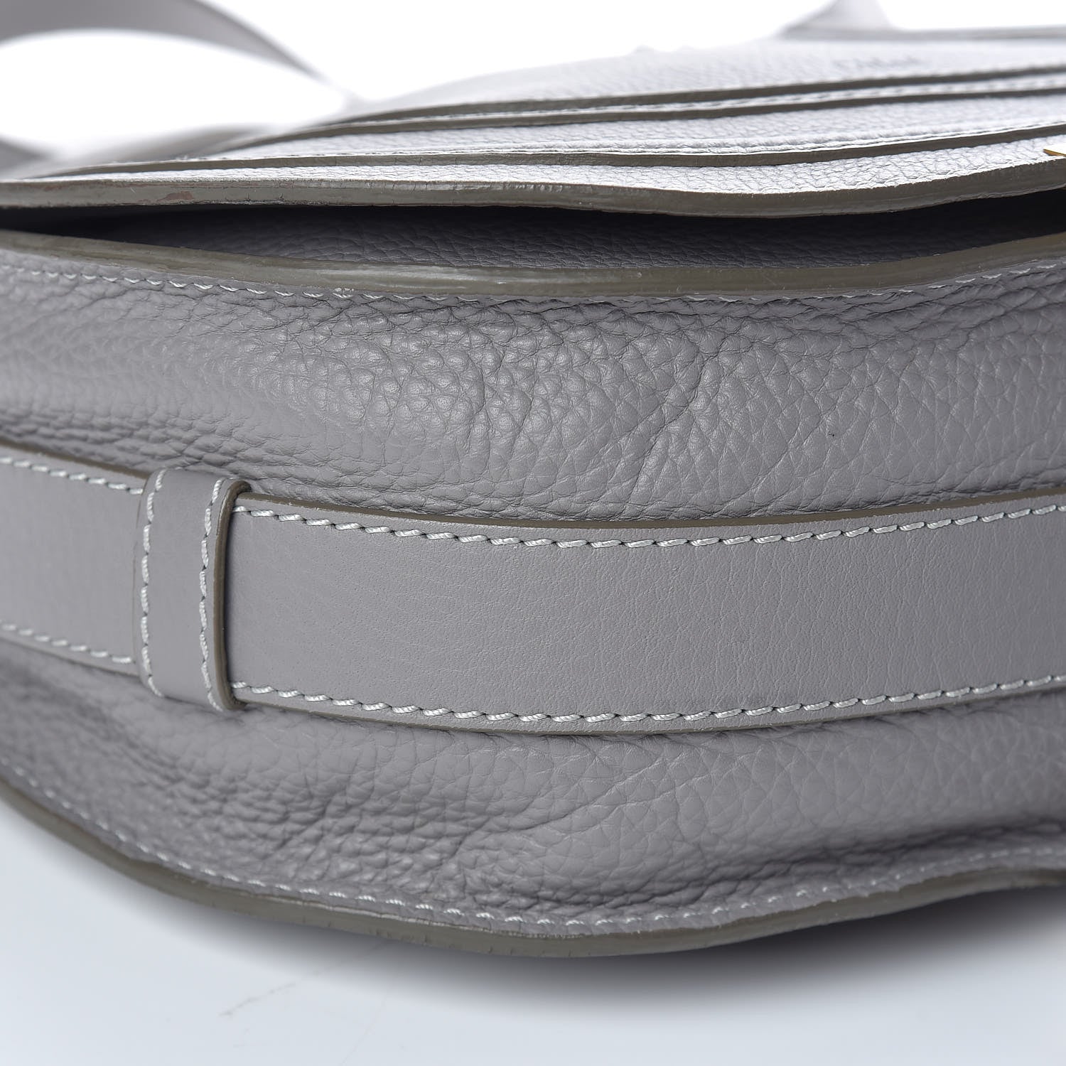 Chloe Calfskin Medium Marcie Round Crossbody Bag Cashmere Grey 16 of 22