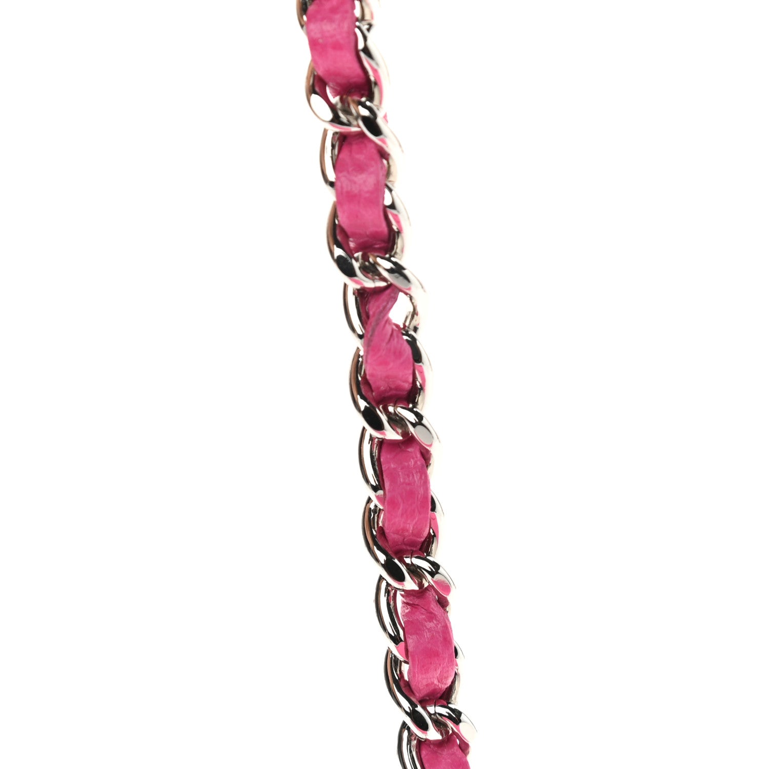 Chanel Caviar Quilted Wallet on Chain WOC Fuchsia 12 of 13
