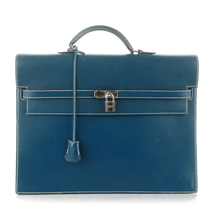Hermes Box Kelly Depeche 38 Bleu Thalassa 1 of 34