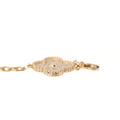 Van Cleef & Arpels 18K Yellow Gold 5 Motifs Vintage Alhambra Bracelet 3 of 4
