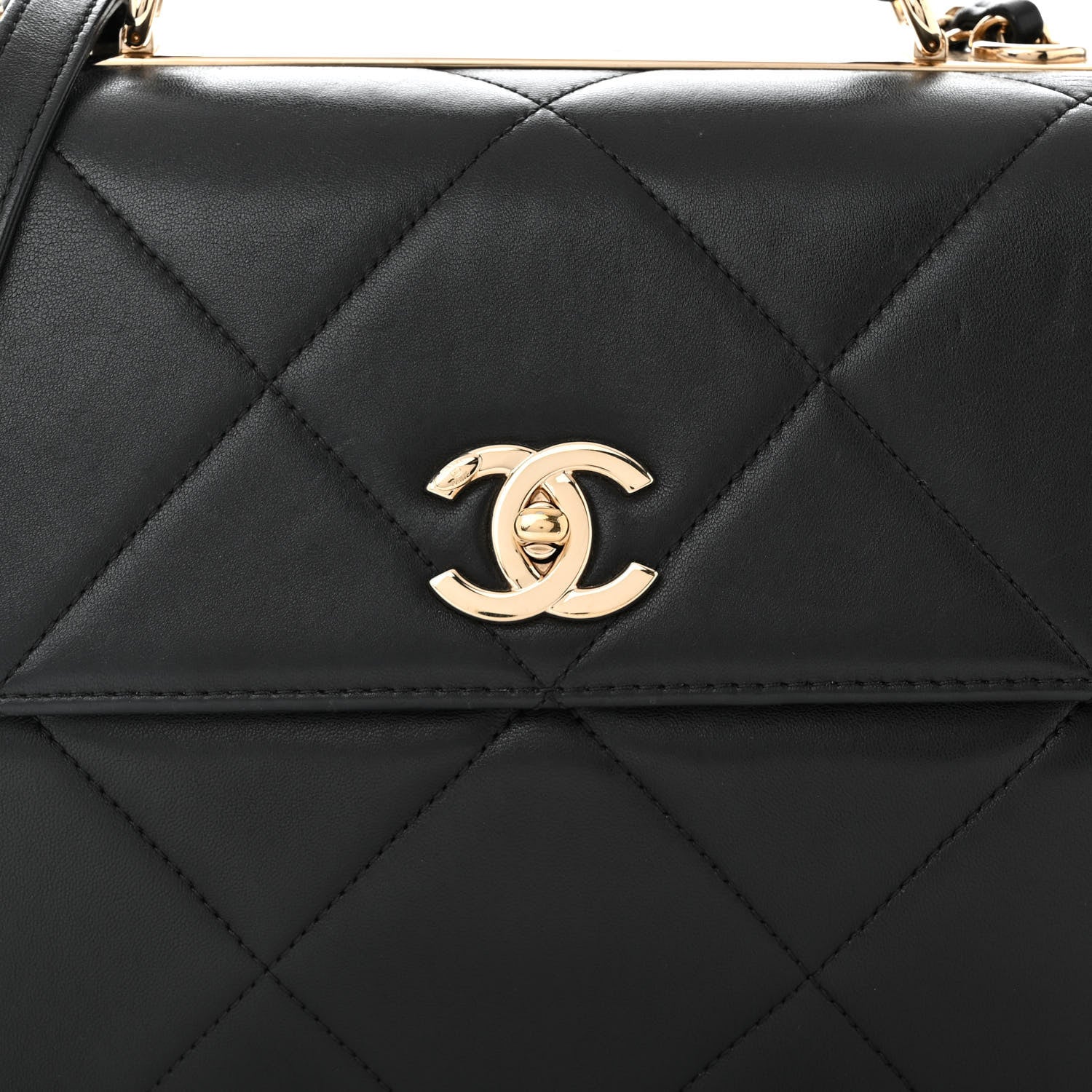 Chanel Lambskin Quilted Medium Trendy CC Flap Dual Handle Bag Black 8 of 11