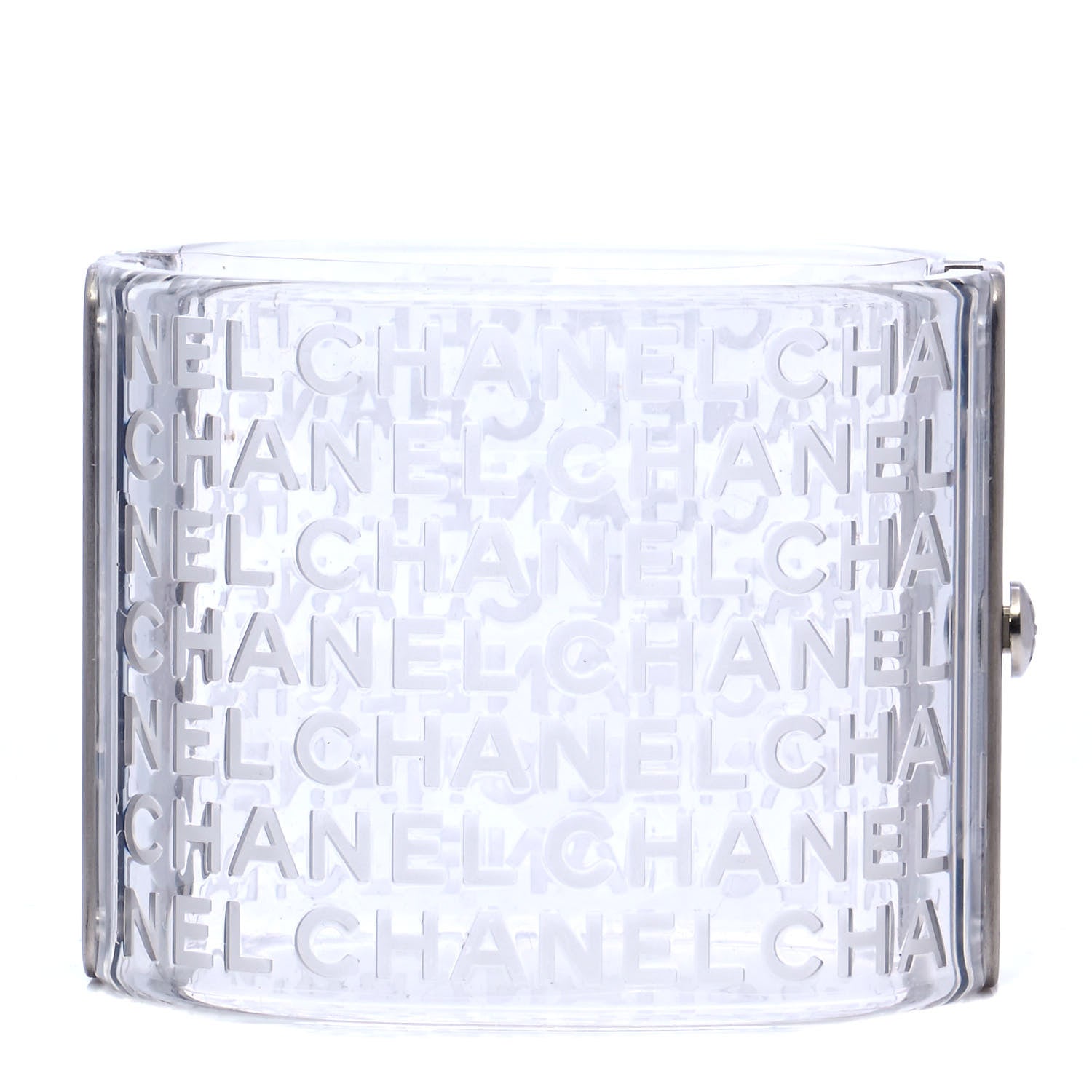 Chanel Metal Resin Logo Cuff Transparent 1 of 6
