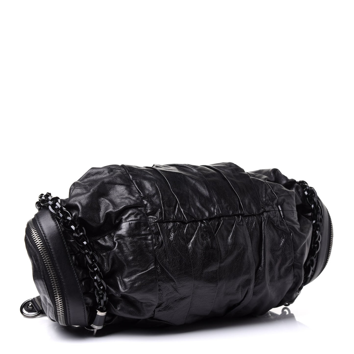 Calfskin Medium Galaxy Satchel Black