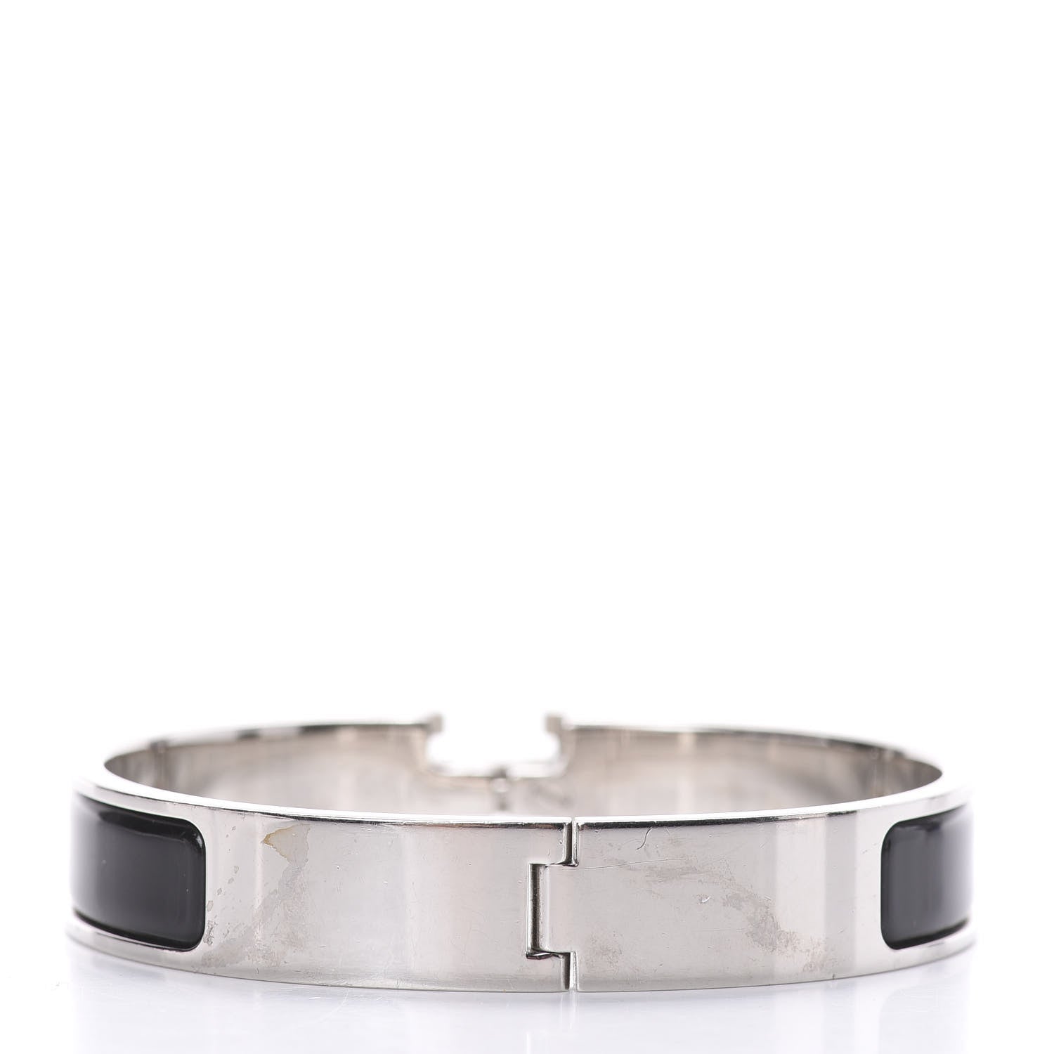 Hermes Enamel Narrow Clic Clac H Bracelet GM Black 3 of 4