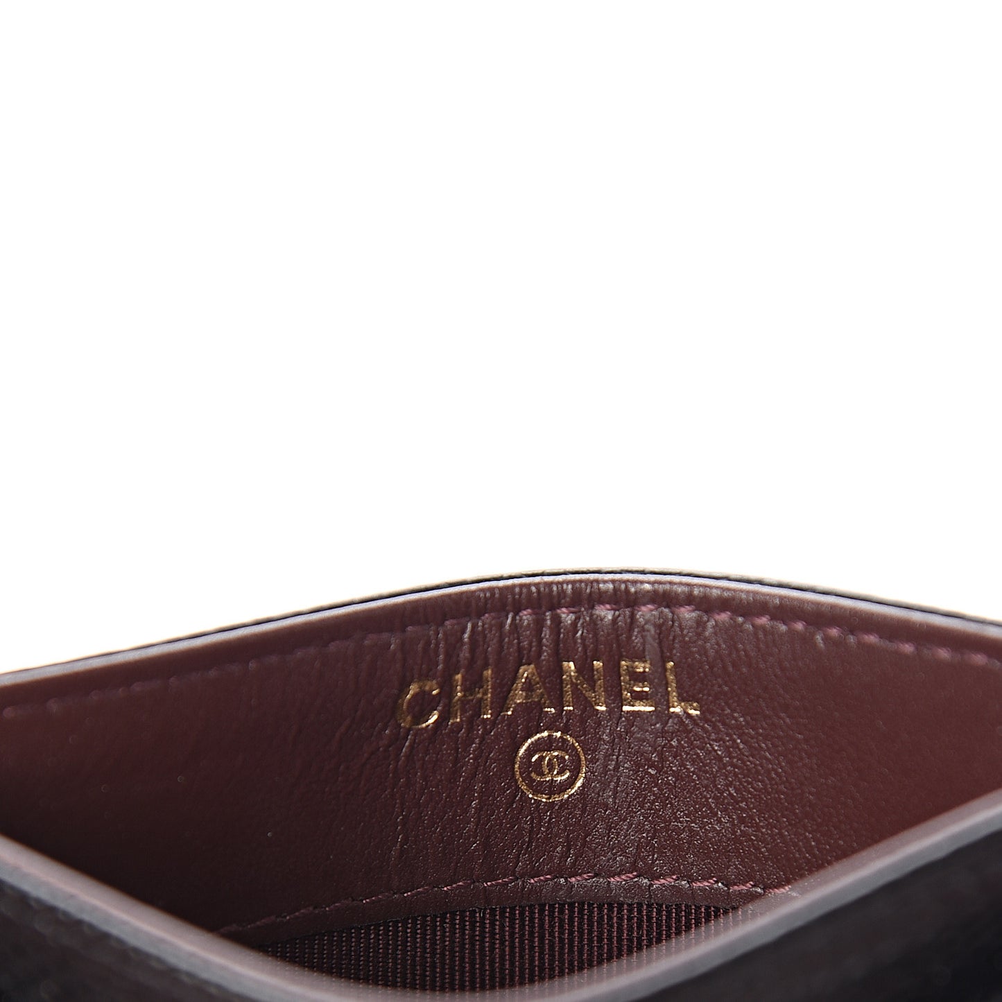 Caviar Quilted Card Holder Black