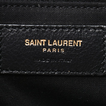 Saint Laurent Linen Calfskin Rive Gauche Tote Natural 6 of 9