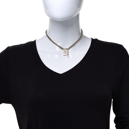 Chanel Resin Crystal CC No 5 Perfume Bottle Necklace 2 of 6