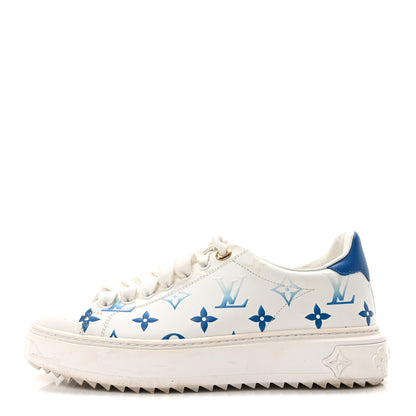 Louis Vuitton Monogram Time Out Sneakers 36.5 Blue 1 of 8