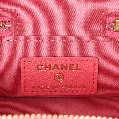 Chanel Caviar Quilted Mini Top Handle Vanity With Chain Pink 6 of 10