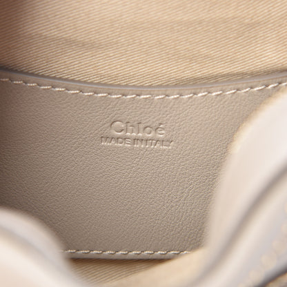 Chloe Smooth Calfskin Little Horses Embroidered Shoulder Bag Pastel Grey 7 of 10