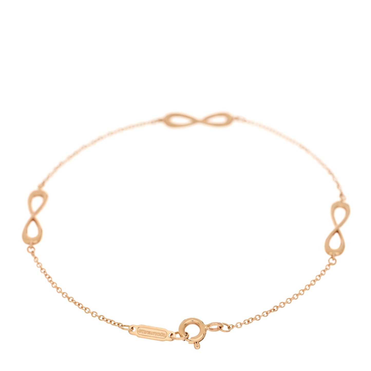 18K Rose Gold Infinity Endless Bracelet