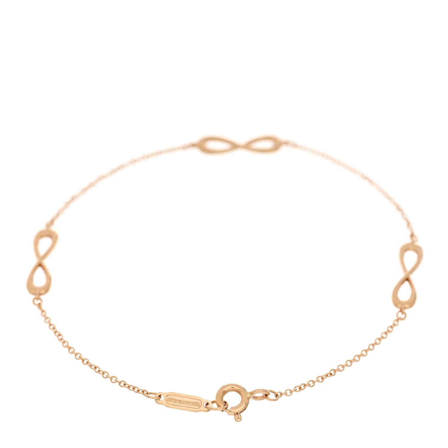 Tiffany 18K Rose Gold Infinity Endless Bracelet 2 of 3