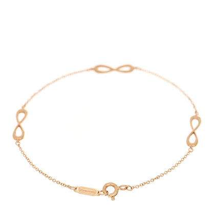 Tiffany 18K Rose Gold Infinity Endless Bracelet 2 of 3