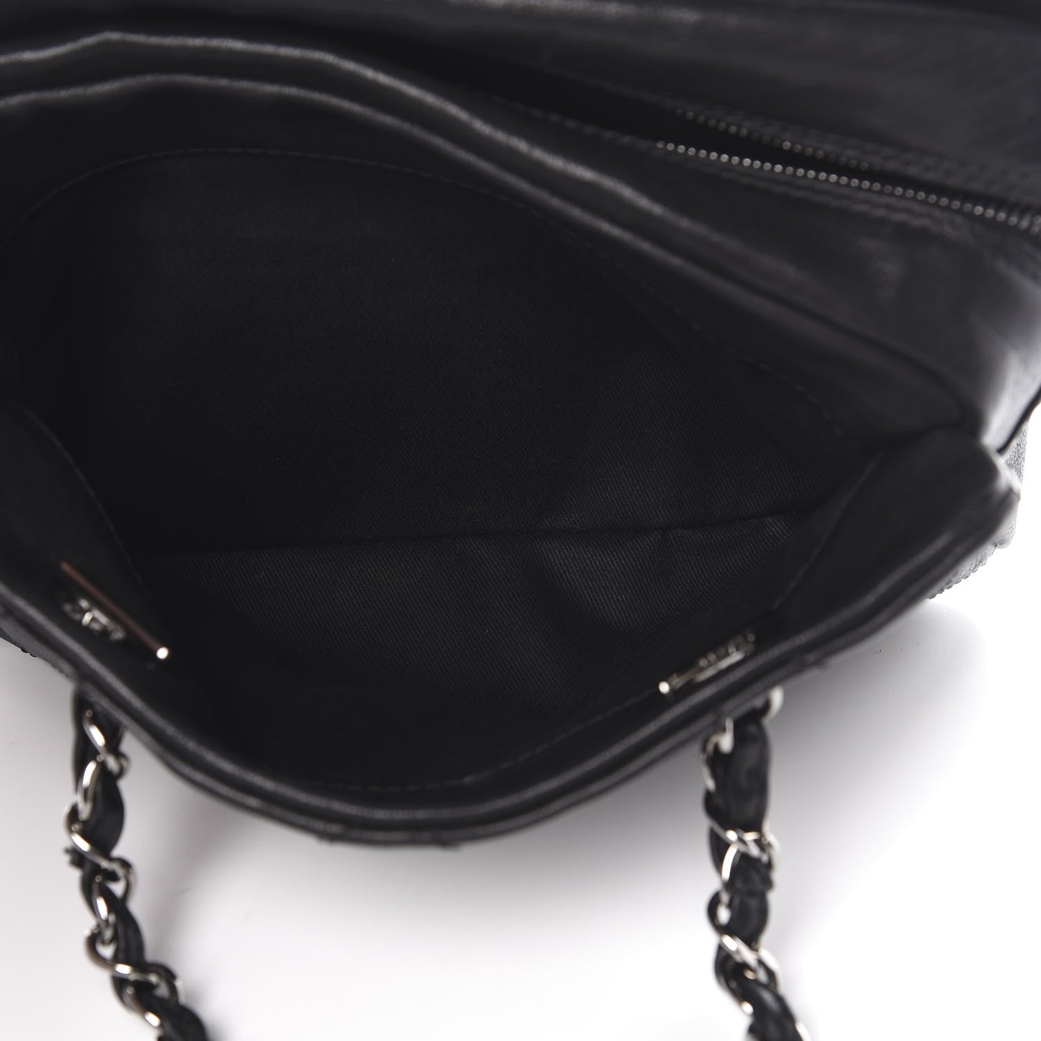 Chanel Calfskin Diamond Stitch Tote Black 7 of 14