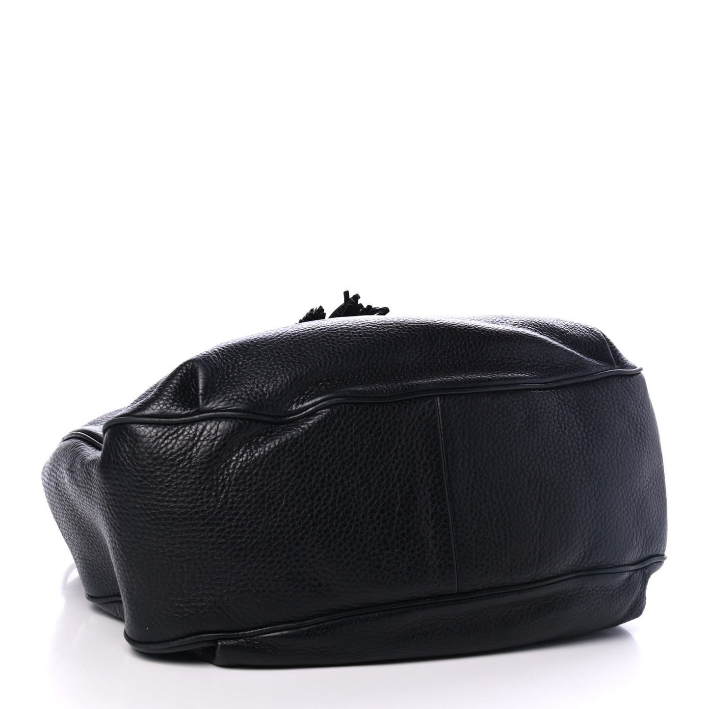 Pebbled Calfskin Medium Emily Hobo Black