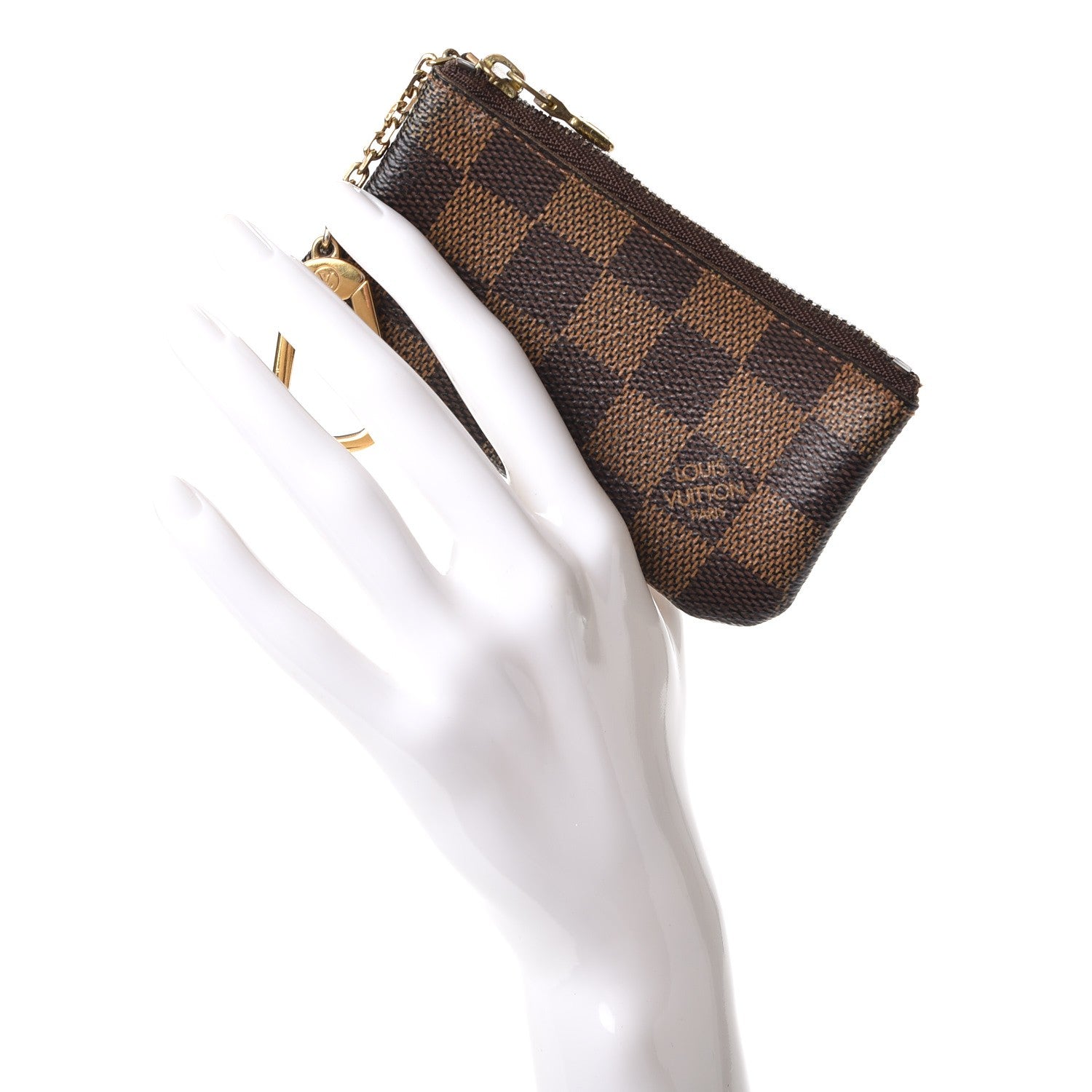 Louis Vuitton Damier Ebene Key Pouch 2 of 10