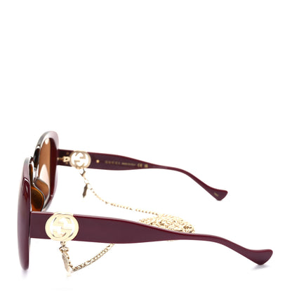Gucci Acetate Square Frame Chain Sunglasses GG1029SA 3 of 8