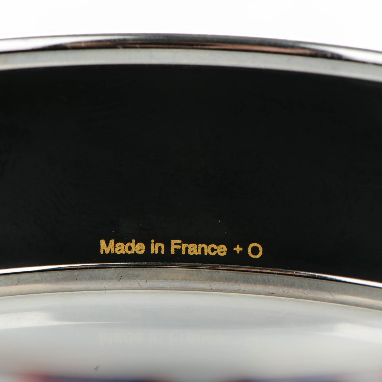 Hermes Enamel Printed Wide Grand Fonds Bracelet 65 4 of 5