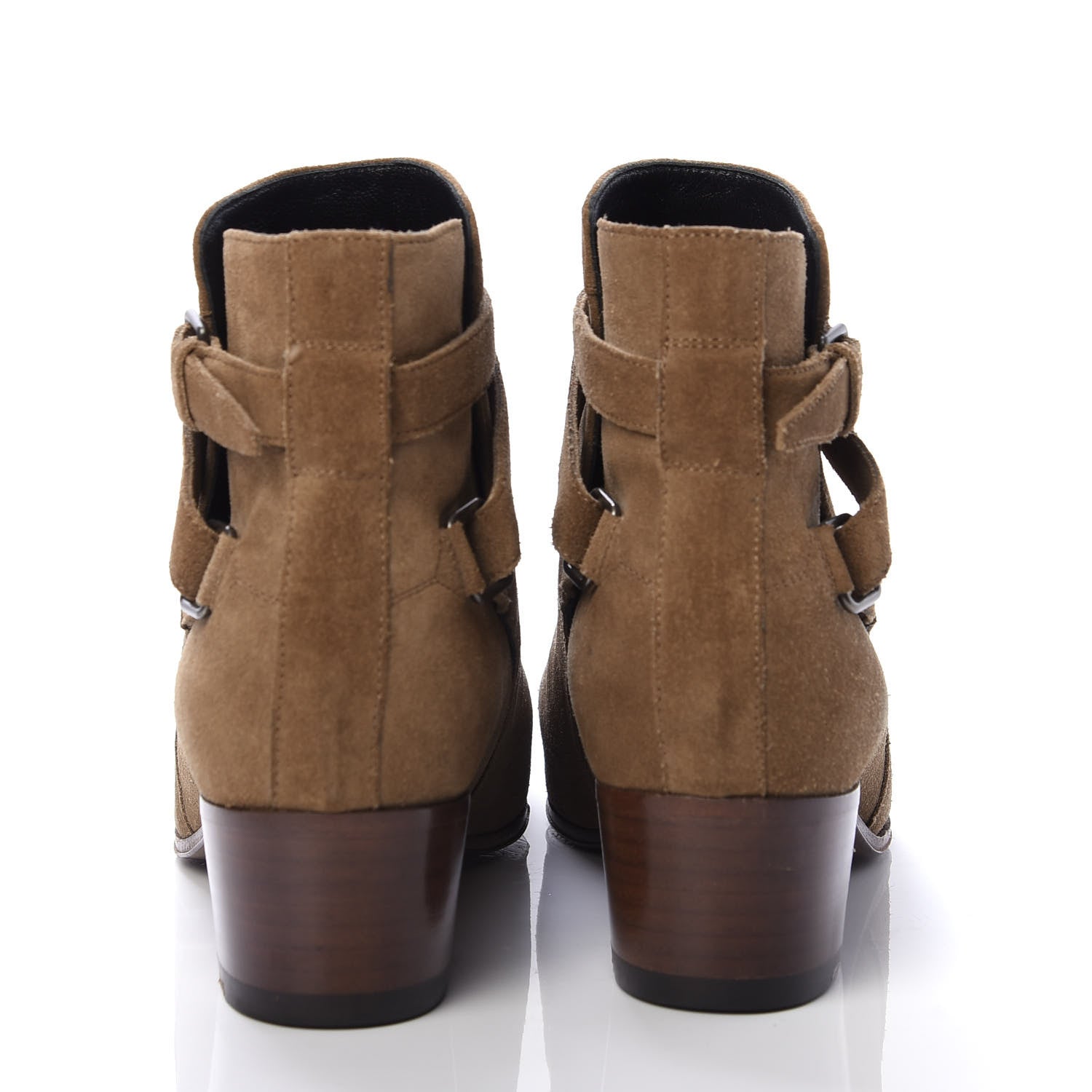 Saint Laurent Suede Womens Blake Ankle Boots 35.5 New Sigaro 6 of 11