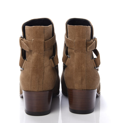Saint Laurent Suede Womens Blake Ankle Boots 35.5 New Sigaro 6 of 11