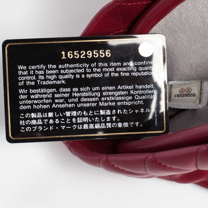 Chanel Lambskin Quilted Clutch Red 7 of 9