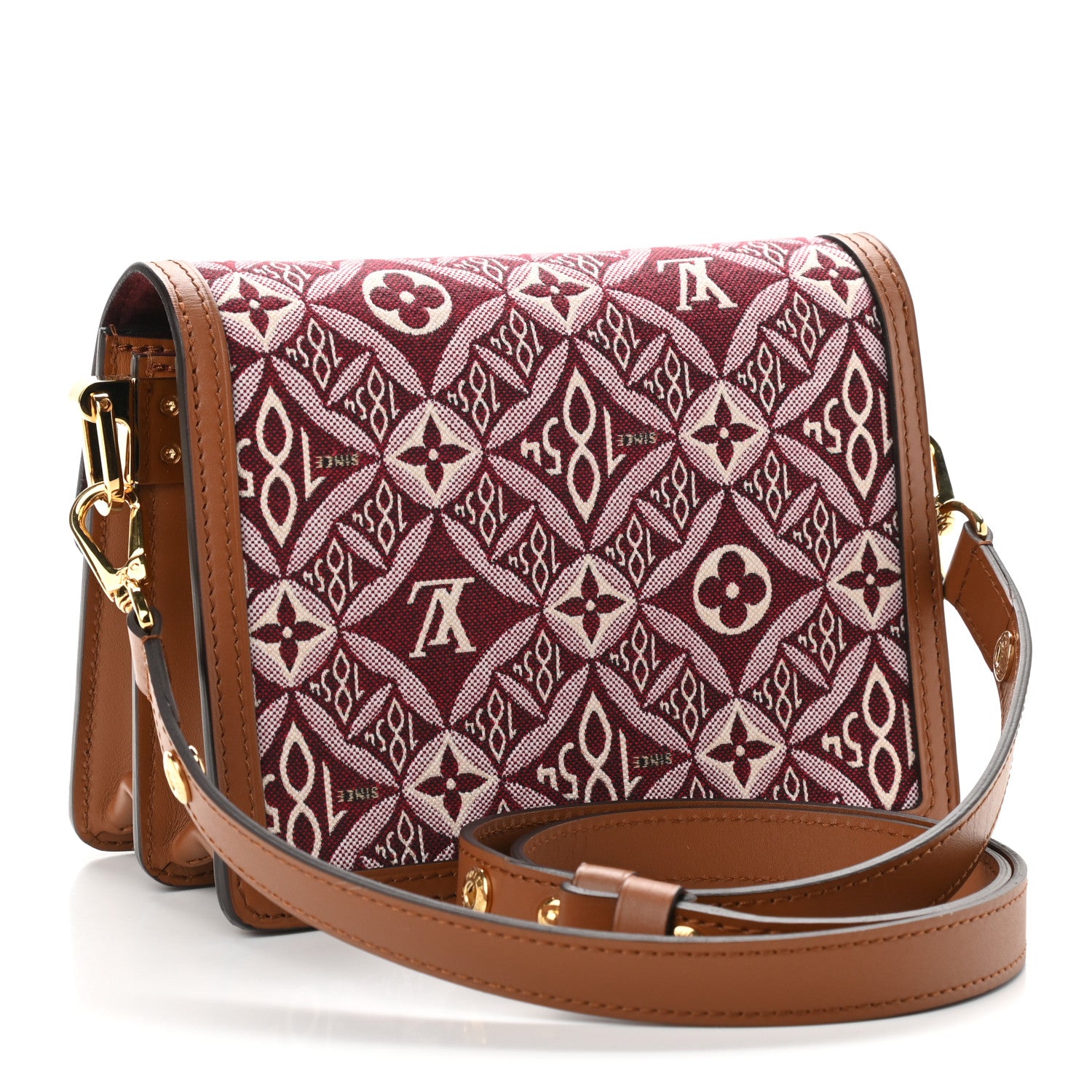 Louis Vuitton Jacquard Since 1854 Dauphine Mini Bordeaux 3 of 8