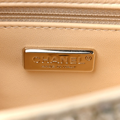 Chanel Shaded Sequin Mini Flap Light Green White Ecru 6 of 10