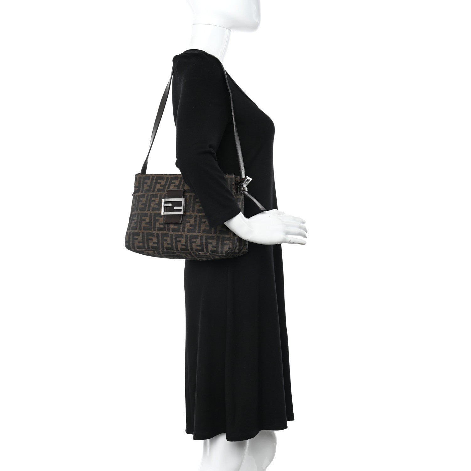 Fendi Zucca Shoulder Bag Tobacco 2 of 12