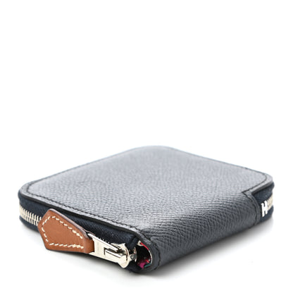 Hermes Epsom Silk'in Coin Purse Bleu Indigo 4 of 9