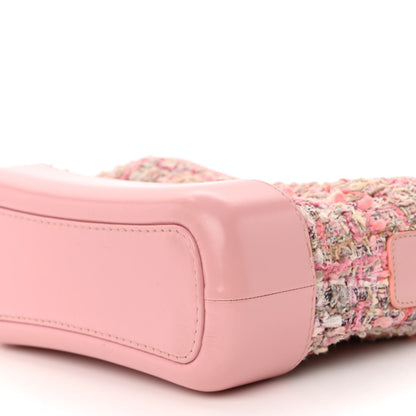 Chanel Tweed Calfskin Small Gabrielle Hobo Light Pink 9 of 10