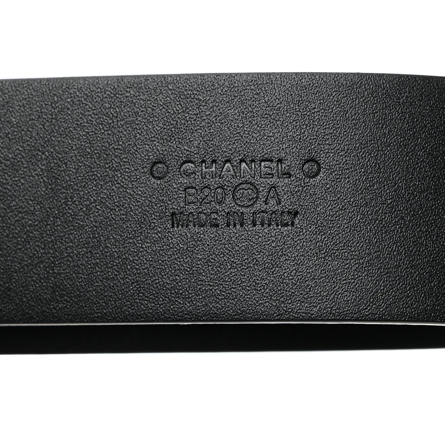 Calfskin Pearl Crystal CC Belt 85 34 Black