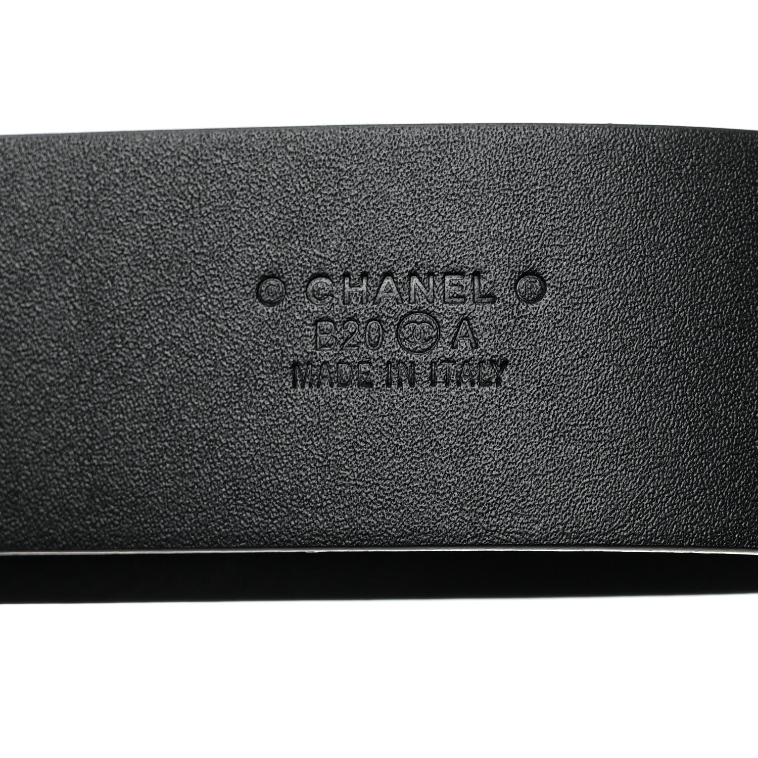 Chanel Calfskin Pearl Crystal CC Belt 85 34 Black 3 of 8