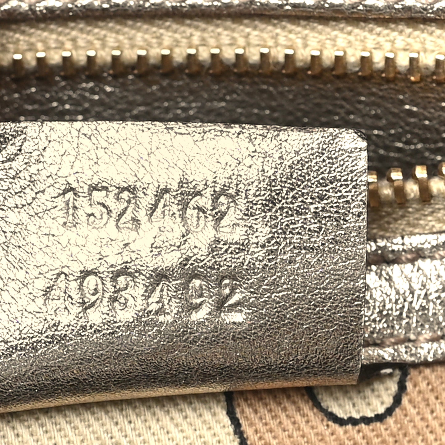 Guccissima Small Capri Satchel Metallic Gold