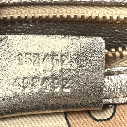 Gucci Guccissima Small Capri Satchel Metallic Gold 7 of 9