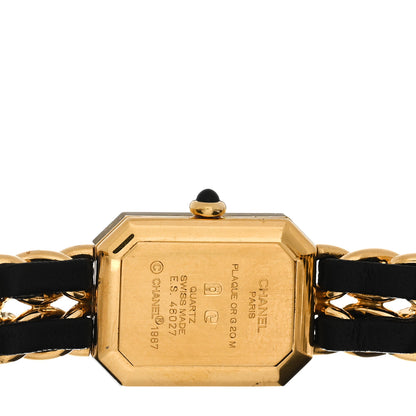 Chanel Stainless Steel Lambskin 20mm Chain Premiere Quartz Watch Gold L 4 of 4