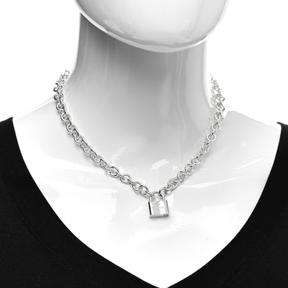 Tiffany Sterling Silver 1837 Lock Charm Necklace 2 of 4