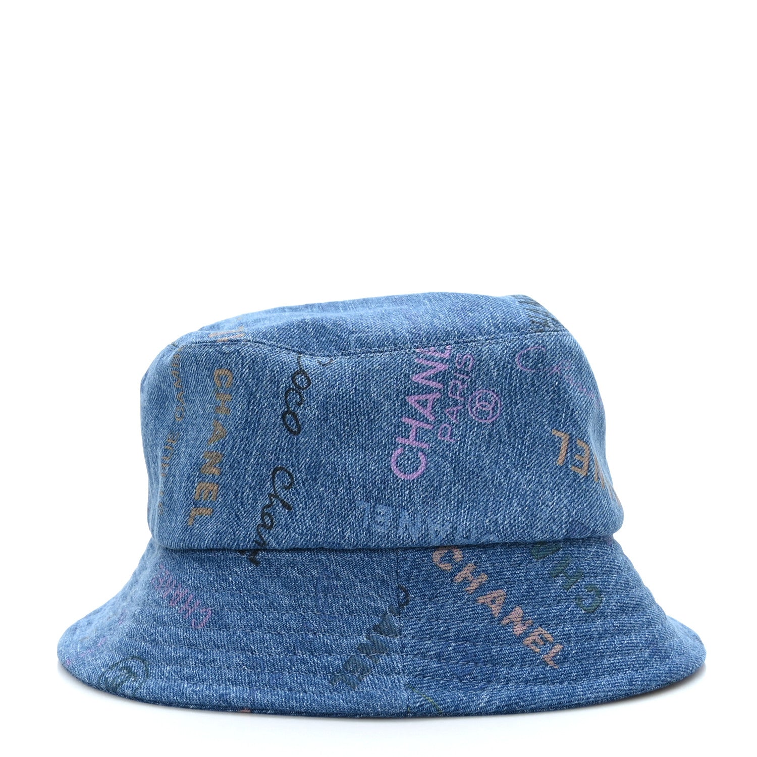 Chanel Denim Mood Cloche Bucket Hat L Blue 5 of 7