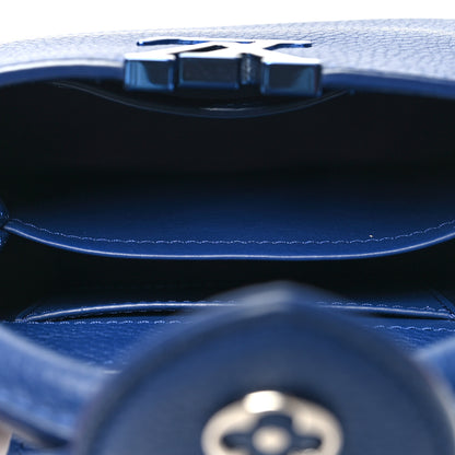 Louis Vuitton Taurillon Capucines Mini Blue 6 of 10