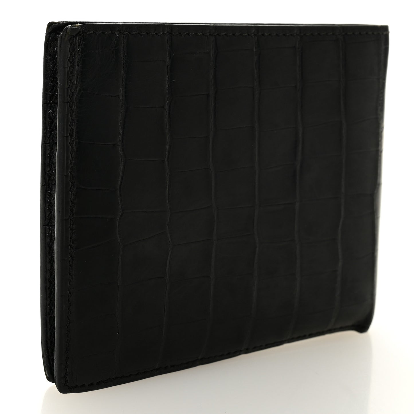 Matte Alligator MC2 Copernic Compact Wallet Black