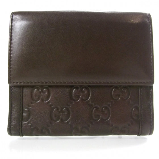 Guccissima French Wallet Brown
