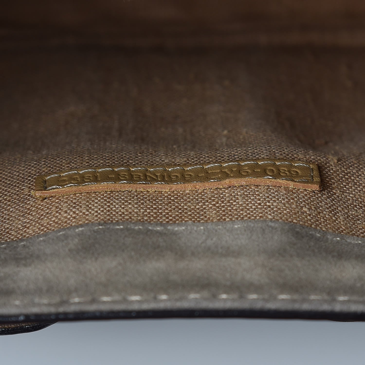 Fendi Glazed Calfskin Secret Code Satchel Grey 9 of 11