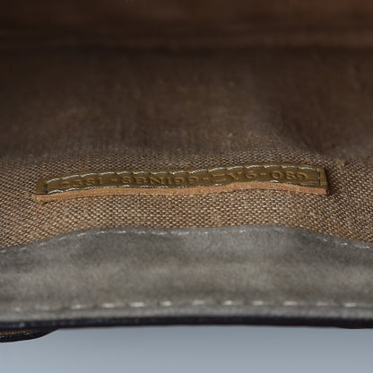 Fendi Glazed Calfskin Secret Code Satchel Grey 9 of 11
