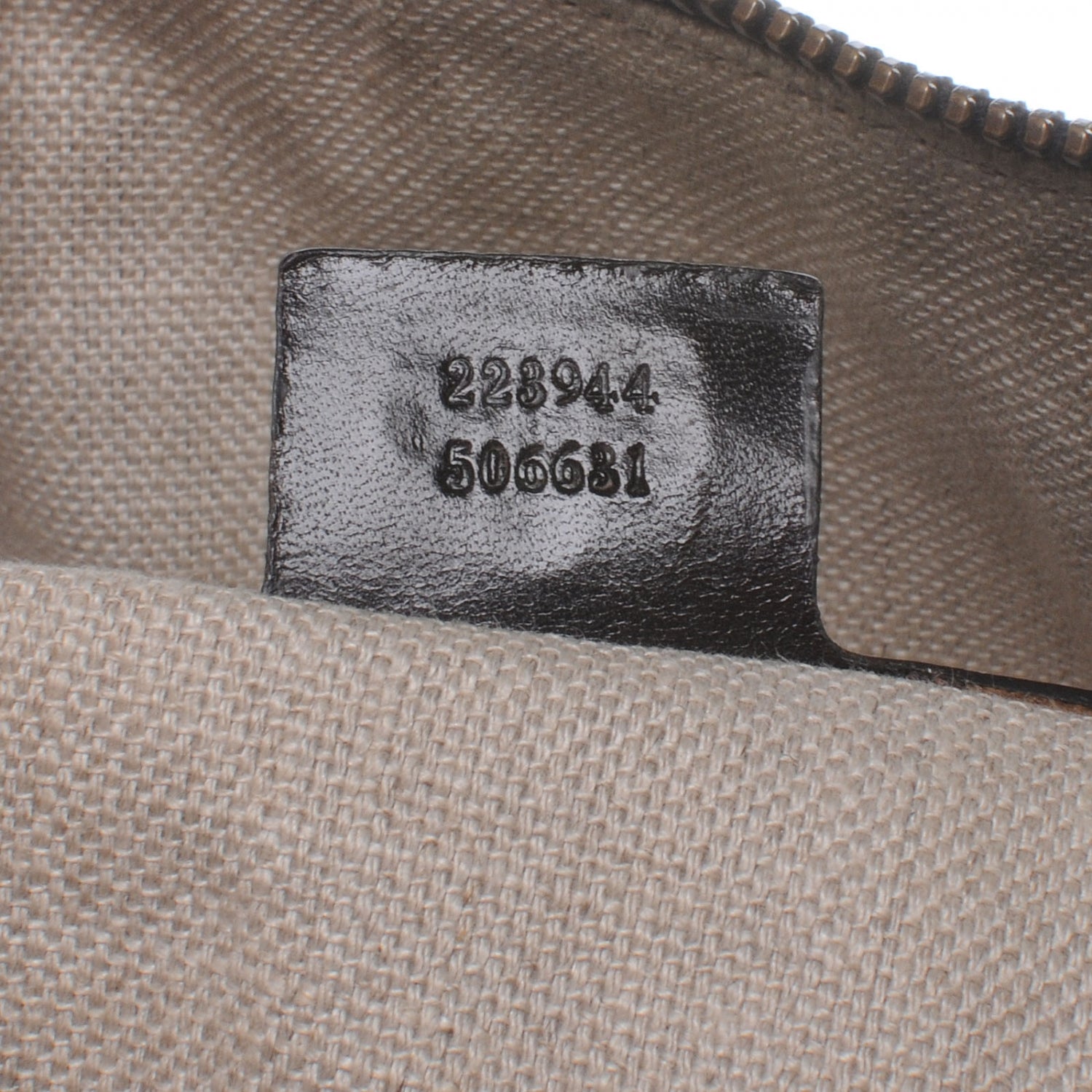 Gucci Monogram Crocodile Web Large Secret Boston Dark Brown 7 of 7