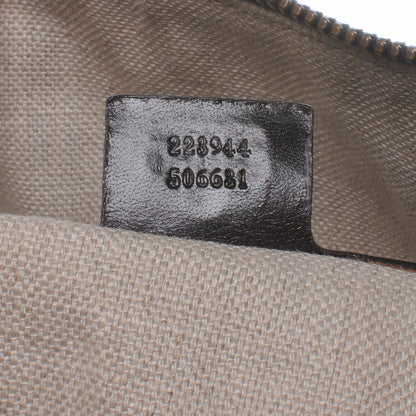 Gucci Monogram Crocodile Web Large Secret Boston Dark Brown 7 of 7