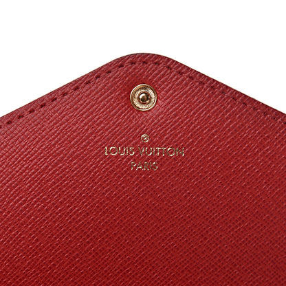 Louis Vuitton Damier Ebene Josephine Wallet Red 6 of 10