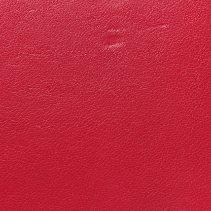 Chanel Sheepskin Chevron Quilted Vintage Mademoiselle Wallet On Chain WOC Dark Pink 13 of 13